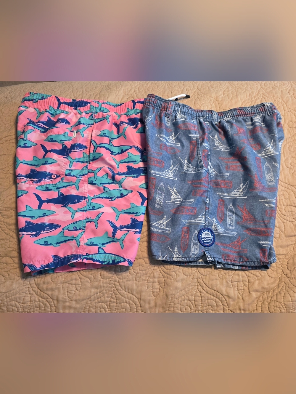 Boys Lot Of 2 Maamgic And Aftco Swim Suit Large(14/16)